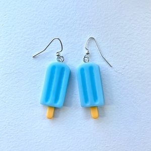 Blue Popsicle Earrings - Brand New!